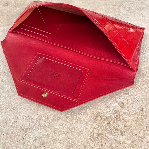 Abas Crocodile Red Wallet - Picture 6 of 8